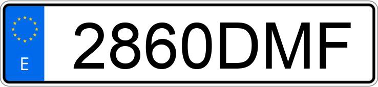 Numer rejestracyjny 2860DMF posiada OPEL CORSA