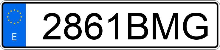 Numer rejestracyjny 2861BMG posiada BMW SERIE 3