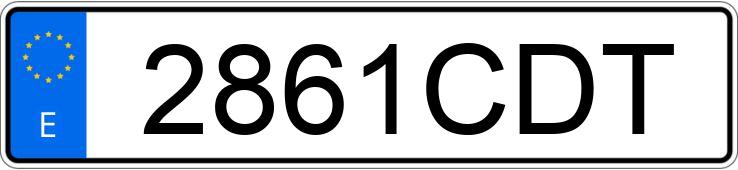 Numer rejestracyjny 2861CDT posiada FORD FOCUS