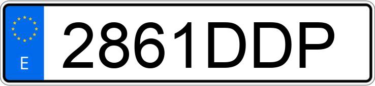 Numer rejestracyjny 2861DDP posiada MERCEDES E (211)
