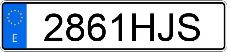 Numer rejestracyjny 2861HJS posiada MERCEDES C (204)