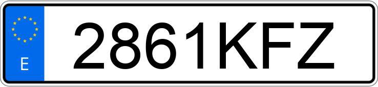 Numer rejestracyjny 2861KFZ posiada BMW SERIE 4