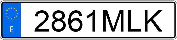 Numer rejestracyjny 2861MLK posiada AUDI Q3 SPORTBACK