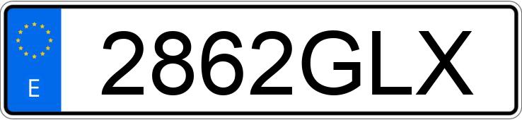 Numer rejestracyjny 2862GLX posiada SEAT IBIZA