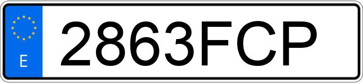 Numer rejestracyjny 2863FCP posiada AUDI A3