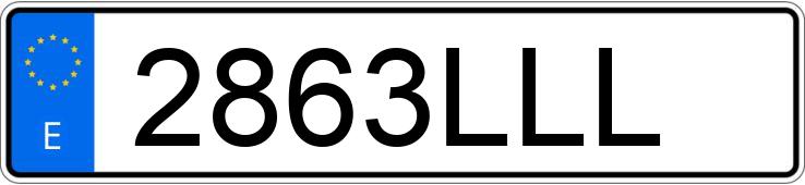 Numer rejestracyjny 2863LLL posiada PEUGEOT 308