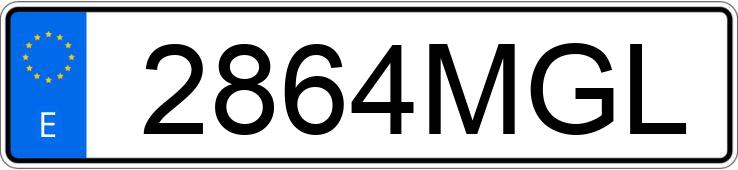 Numer rejestracyjny 2864MGL posiada SKODA FABIA