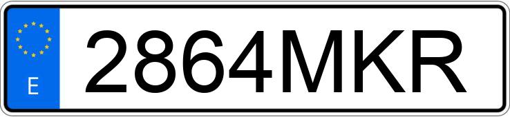 Numer rejestracyjny 2864MKR posiada FORD CUSTOM TOURNEO