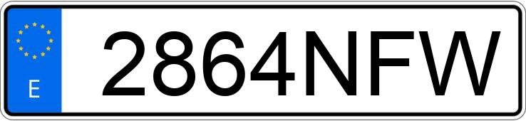 Numer rejestracyjny 2864NFW posiada AUDI A5 SPORTBACK Numer rejestracyjny 2864NFW posiada AUDI A5 SPORTBACK