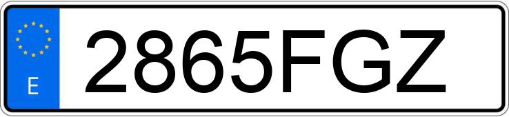 Numer rejestracyjny 2865FGZ posiada MERCEDES VITO