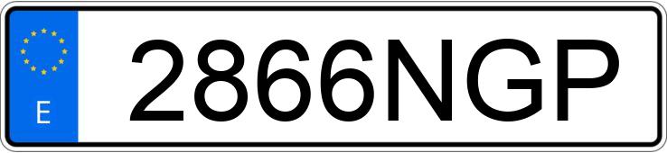 Numer rejestracyjny 2866NGP posiada TESLA MODEL Y