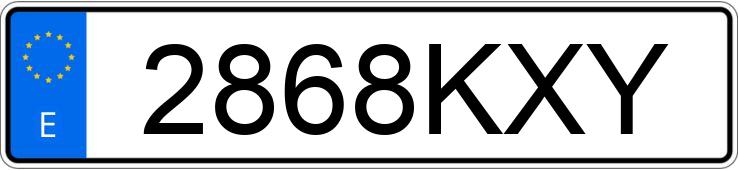 Numer rejestracyjny 2868KXY posiada TOYOTA HILUX