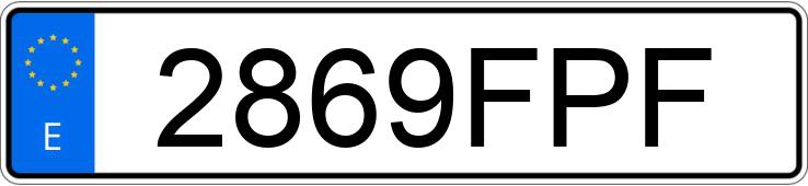 Numer rejestracyjny 2869FPF posiada SEAT ALHAMBRA