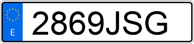 Numer rejestracyjny 2869JSG posiada LML STAR