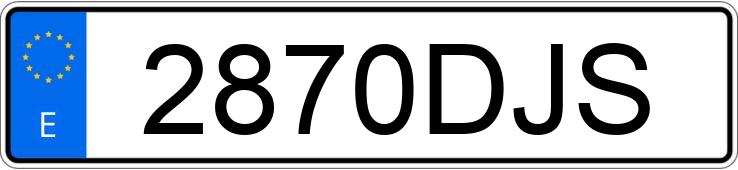 Numer rejestracyjny 2870DJS posiada VOLKSWAGEN TOUAREG