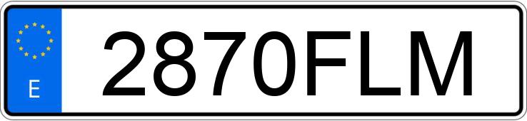 Numer rejestracyjny 2870FLM posiada MITSUBISHI L 200