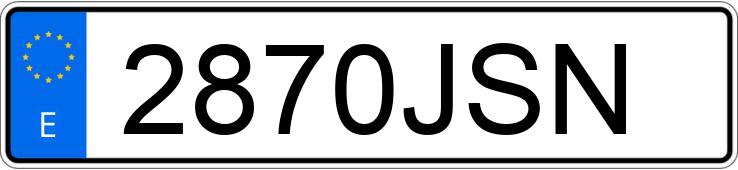 Numer rejestracyjny 2870JSN posiada AUDI A3 Numer rejestracyjny 2870JSN posiada AUDI A3