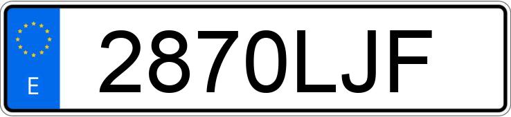 Numer rejestracyjny 2870LJF posiada VOLKSWAGEN T-ROC