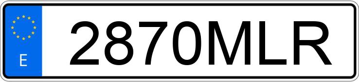 Numer rejestracyjny 2870MLR posiada BMW SERIE 6