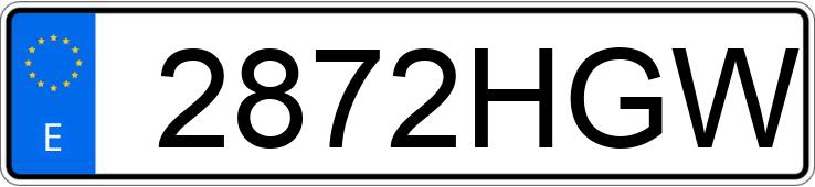 Numer rejestracyjny 2872HGW posiada OPEL CORSA