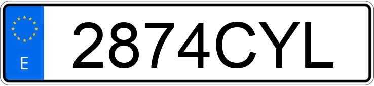 Numer rejestracyjny 2874CYL posiada BMW SERIE 3