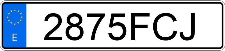 Numer rejestracyjny 2875FCJ posiada MITSUBISHI L 200