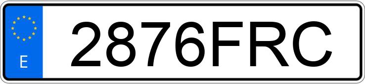 Numer rejestracyjny 2876FRC posiada BMW SERIE 3