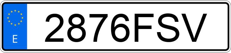 Numer rejestracyjny 2876FSV posiada PEUGEOT 307