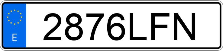 Numer rejestracyjny 2876LFN posiada VOLKSWAGEN TIGUAN