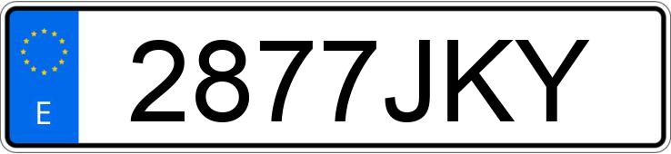 Numer rejestracyjny 2877JKY posiada FIAT DOBLO