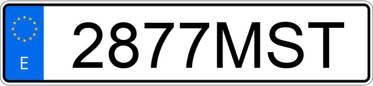 Numer rejestracyjny 2877MST posiada MAN TGE