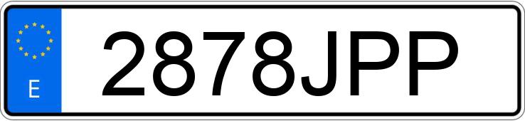 Numer rejestracyjny 2878JPP posiada SKODA RAPID