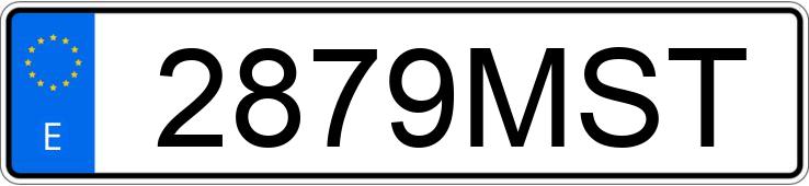 Numer rejestracyjny 2879MST posiada BMW X4