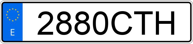 Numer rejestracyjny 2880CTH posiada MERCEDES C (203)