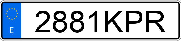 Numer rejestracyjny 2881KPR posiada BMW SERIE 1