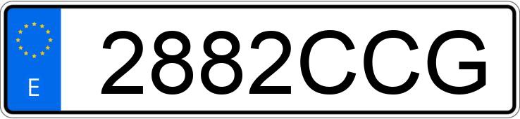 Numer rejestracyjny 2882CCG posiada VOLVO S80