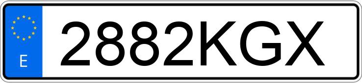 Numer rejestracyjny 2882KGX posiada BMW SERIE 1