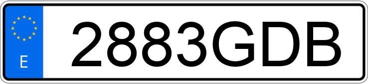 Numer rejestracyjny 2883GDB posiada CITROEN C4