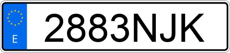 Numer rejestracyjny 2883NJK posiada RENAULT CAPTUR