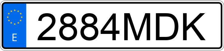 Numer rejestracyjny 2884MDK posiada MERCEDES B (245)