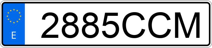 Numer rejestracyjny 2885CCM posiada PEUGEOT 206 Numer rejestracyjny 2885CCM posiada PEUGEOT 206