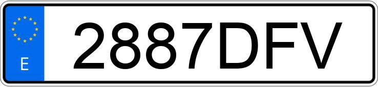 Numer rejestracyjny 2887DFV posiada MERCEDES E (211)
