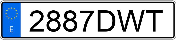 Numer rejestracyjny 2887DWT posiada BMW SERIE 3 Numer rejestracyjny 2887DWT posiada BMW SERIE 3