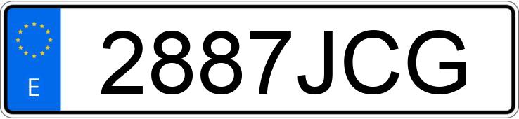 Numer rejestracyjny 2887JCG posiada RENAULT MEGANE