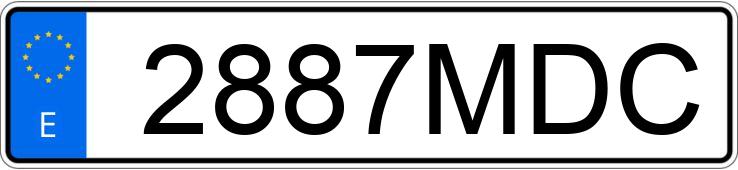 Numer rejestracyjny 2887MDC posiada FIAT TIPO