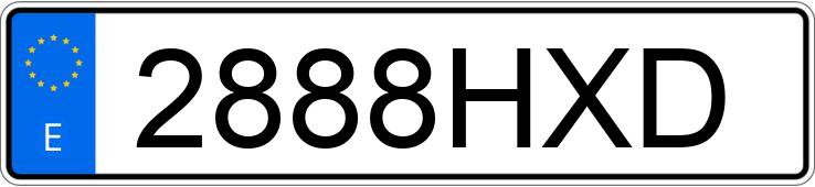 Numer rejestracyjny 2888HXD posiada NISSAN NOTE