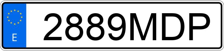 Numer rejestracyjny 2889MDP posiada MERCEDES C (205)