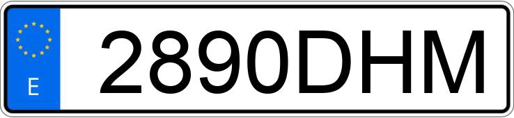 Numer rejestracyjny 2890DHM posiada VOLKSWAGEN GOLF
