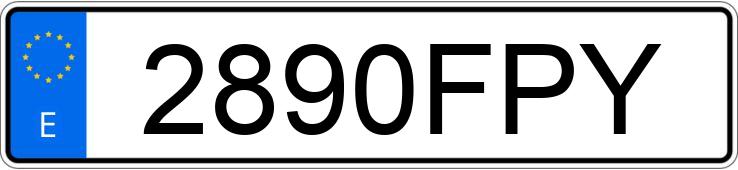 Numer rejestracyjny 2890FPY posiada BMW SERIE 3