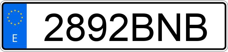 Numer rejestracyjny 2892BNB posiada HYUNDAI ACCENT